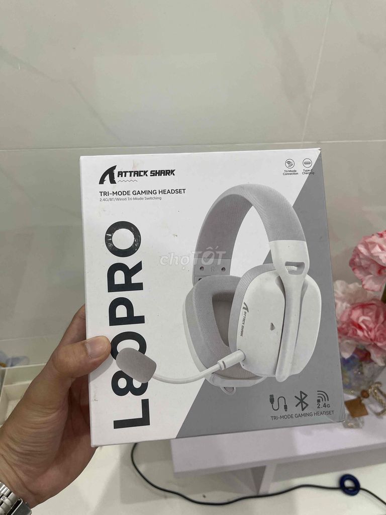 Tai nghe chơi game ATTACK SHARK L80 PRO. Mua bán Tivi, Âm thanh tại Quận Ngũ Hành Sơn Đà Nẵng được đăng bởi Anh Kiệt Vinfast hình 1