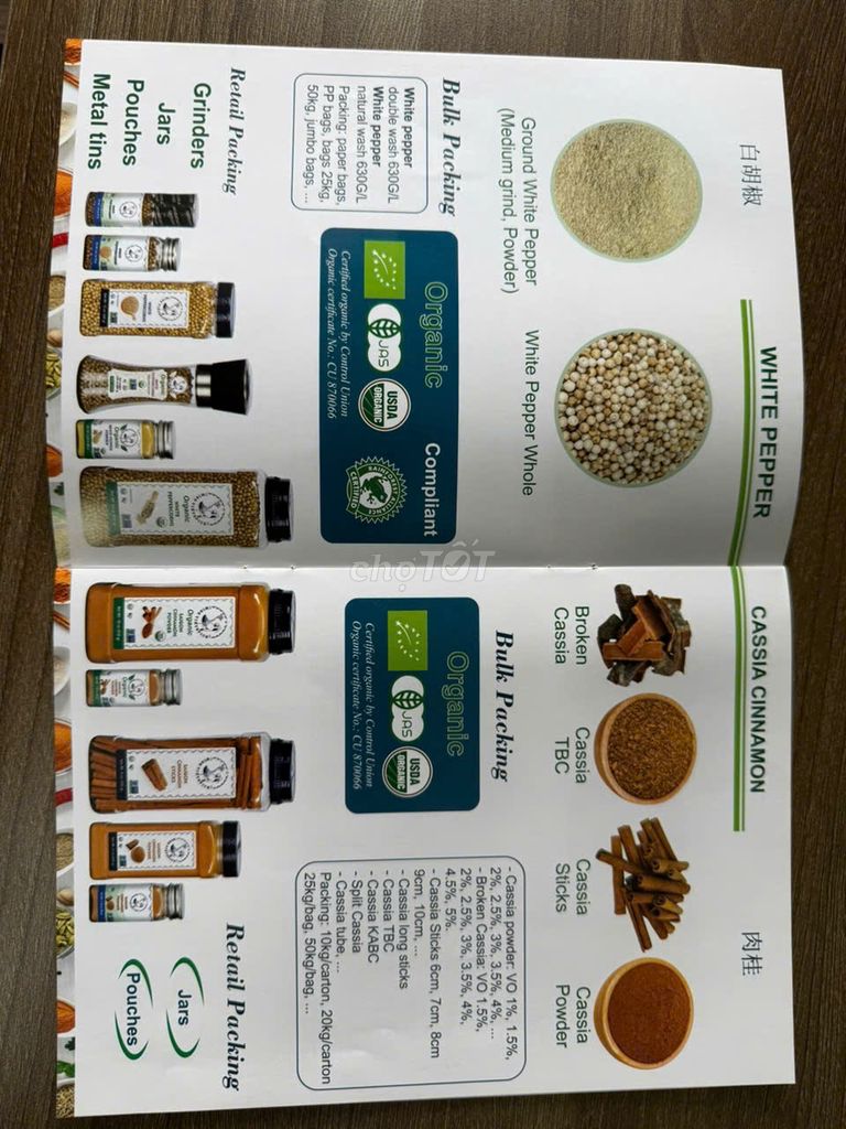 Cung cấp gia vị, gia vị hữu cơ, gia vị đóng gói.. Mua bán Đồ ăn, thực phẩm và các loại khác tại Quận Tân Bình Tp Hồ Chí Minh được đăng bởi Toản hình 2