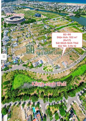 Lô V5 Giá Tốt - 102m2 - Sát kênh sinh thái - Giá: 3.9x tỷ. Mua bán đất tại Quận Ngũ Hành Sơn Đà Nẵng được đăng bởi Nguyễn Nam