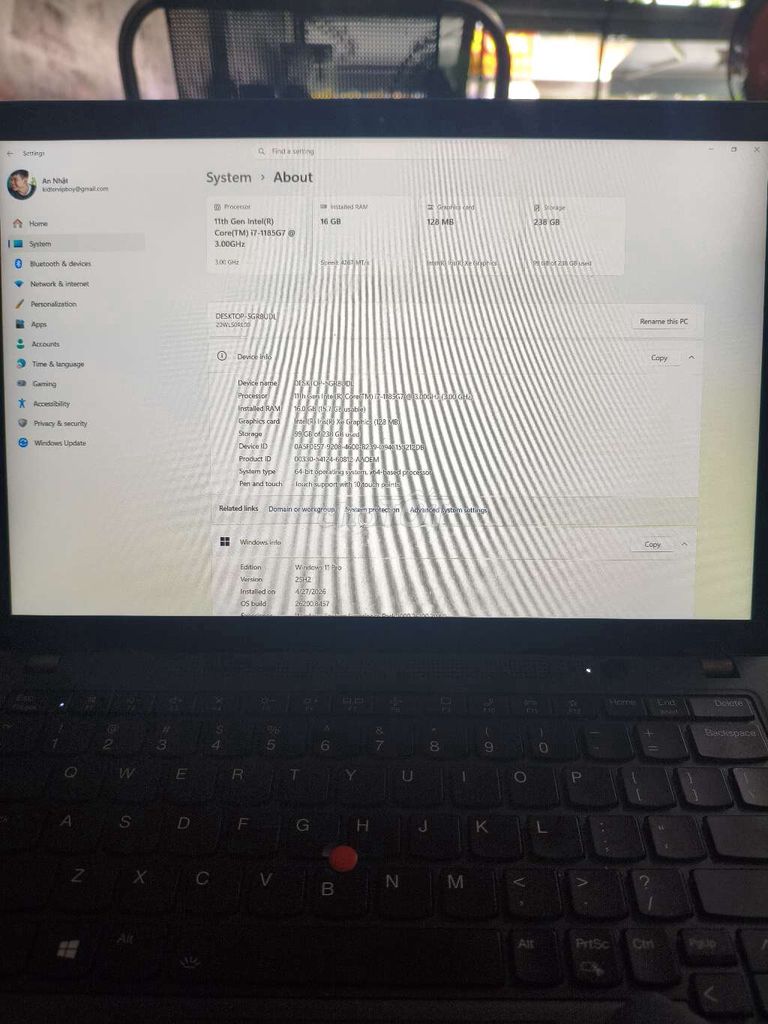 Lenovo ThinkPad X13 Gen 2 i7 16GB/256GB. Mua bán Laptop tại Quận Gò Vấp Tp Hồ Chí Minh được đăng bởi Nguyen An hình 1