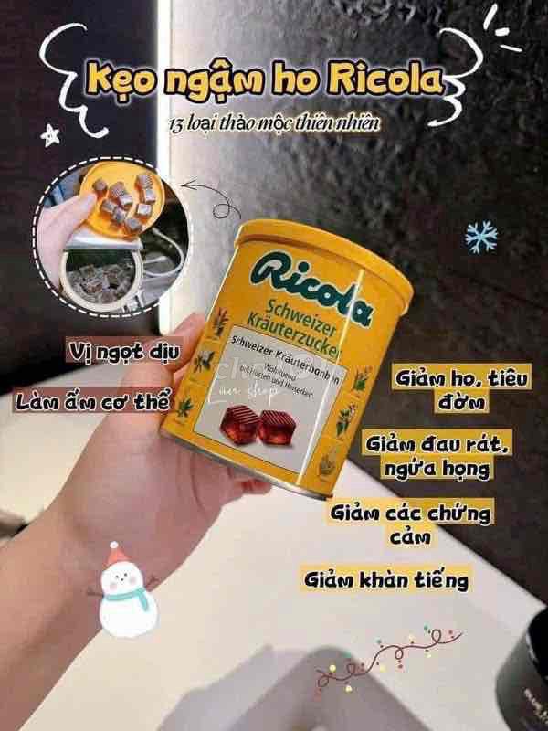 Kẹo ngậm ho Ricola Thảo mộc Đức. Mua bán Đồ ăn, thực phẩm và các loại khác tại Quận Liên Chiểu Đà Nẵng được đăng bởi Duy Kích Nguyễn hình 1
