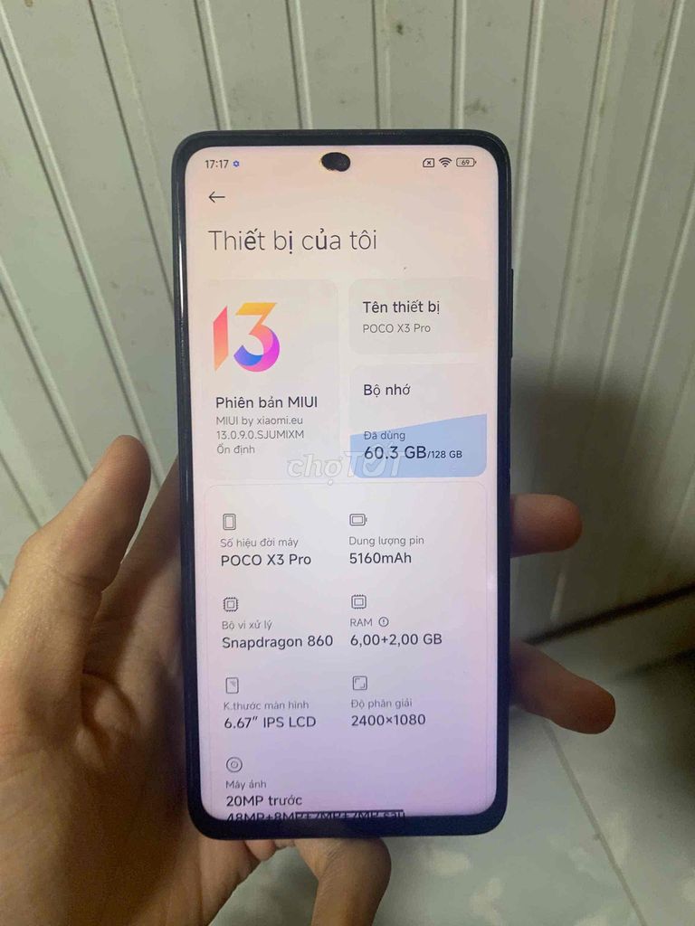 POCO X3 Pro 128GB Đen Snapdragon 860. Mua bán Điện thoại tại Thị xã Phước Long Bình Phước được đăng bởi Dương Văn hình 1