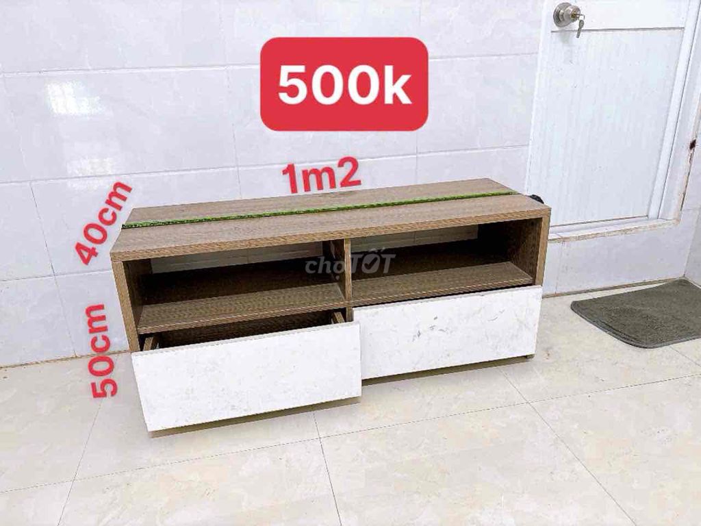 Kệ tủ gỗ hiện đại 1m2x50cmx40cm. Mua bán Tủ, kệ gia đình tại Thành phố Thủ Đức Tp Hồ Chí Minh được đăng bởi Thành Đạt hình 1