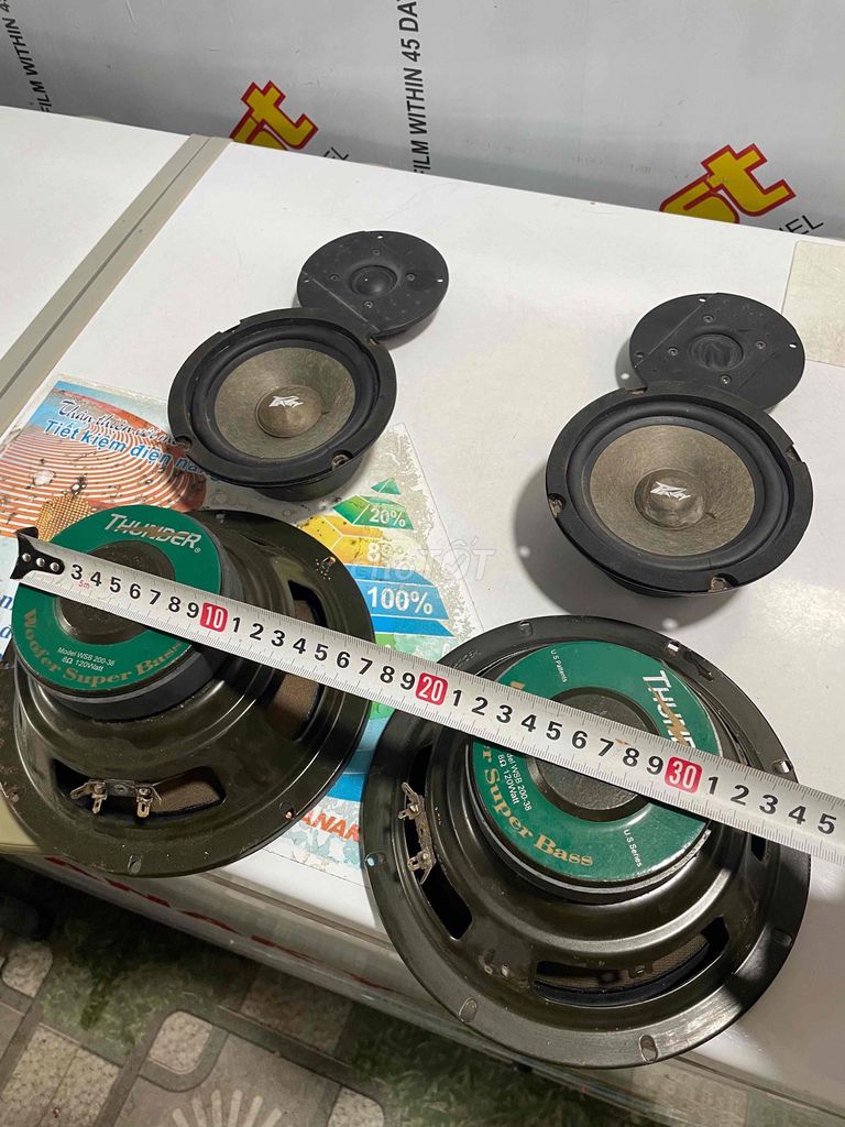 Bộ loa 6 cái Bass Thunder xanh rêu. Mua bán Tivi, Âm thanh tại Thành phố Long Xuyên An Giang được đăng bởi Huynhloc Huynhloc hình 1