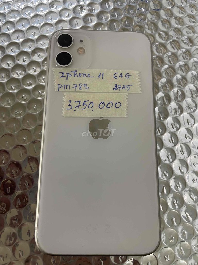 iPhone 11 64GB trắng quốc tế. Mua bán Điện thoại tại Quận Ninh Kiều Cần Thơ được đăng bởi Cầm Đồ Anh Quý hình 1