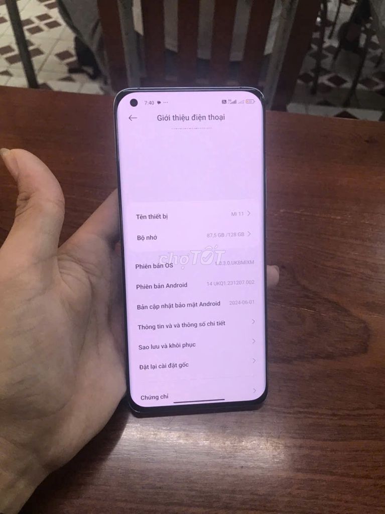 Xiaomi Mi 11 128GB. Mua bán Điện thoại tại Quận Ninh Kiều Cần Thơ được đăng bởi Thang ĐoanNgoc hình 1