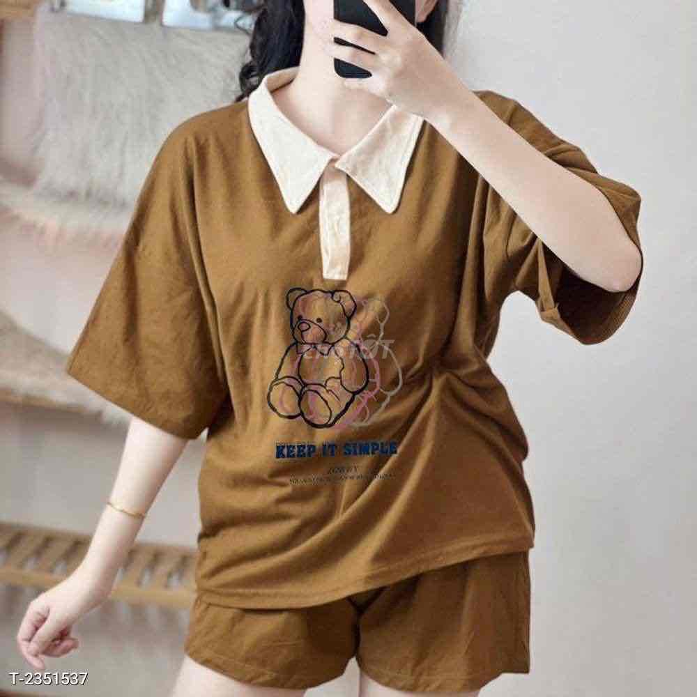 SET BỘ ĐÙI CỔ TRỤ THUN COTTON FORM TO RỘNG MÃ GẤU