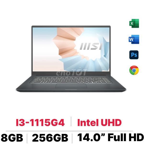 MSI Modern 14 i3-1115G4 14 inch 8GB/256GB. Mua bán Laptop tại Thành phố Vũng Tàu Bà Rịa - Vũng Tàu được đăng bởi Tên chưa cung cấp hình 1