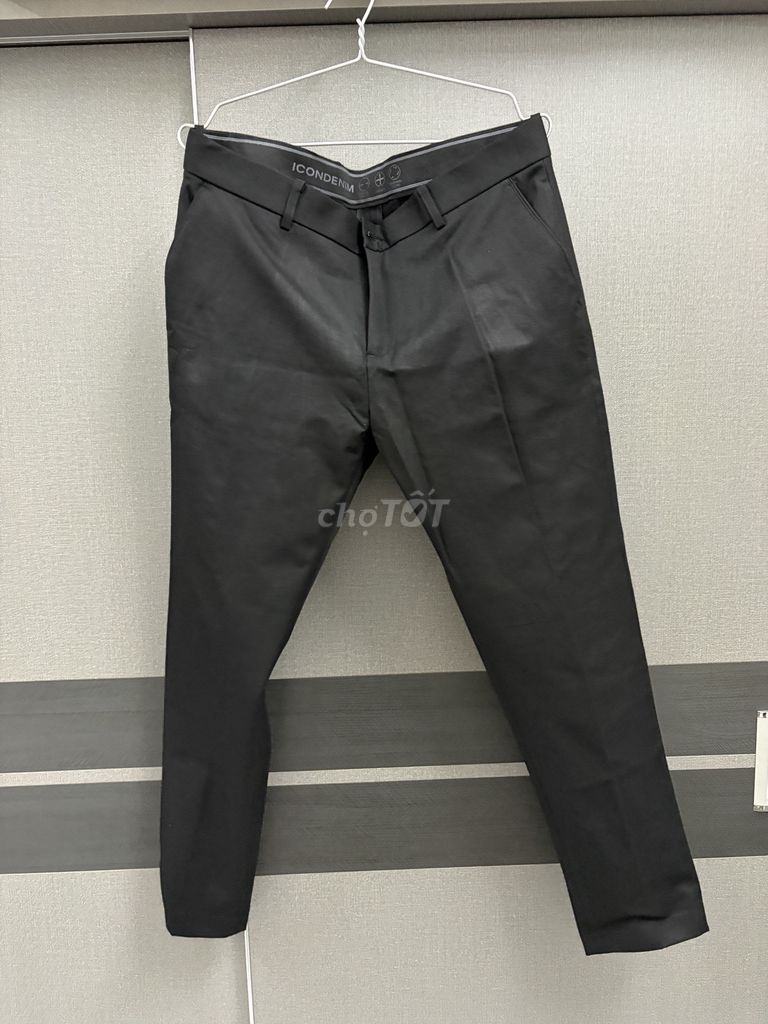 Quần tây nam Icondenim vải co giãn đen size 34. Mua bán Quần áo tại Thành phố Biên Hòa Đồng Nai được đăng bởi Vinh Nguyen hình 1