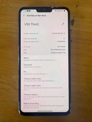Cần bán lg v50 6/128 1 sim chip 855 chữa cháy. Mua bán Điện thoại tại Quận Hải Châu Đà Nẵng được đăng bởi hoàng