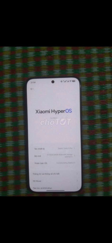 Xiaomi Redmi Turbo 4 Pro 256GB GL hoặc bù thêm. Mua bán Điện thoại tại Huyện Việt Yên Bắc Giang được đăng bởi QUIS hình 1