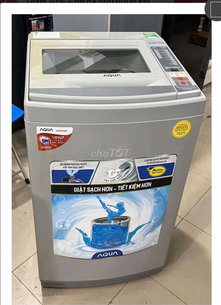 Máy giặt Aqua 7.2kg Xám. Mua bán Máy giặt tại Quận 1 Tp Hồ Chí Minh được đăng bởi meow 94 hình 1