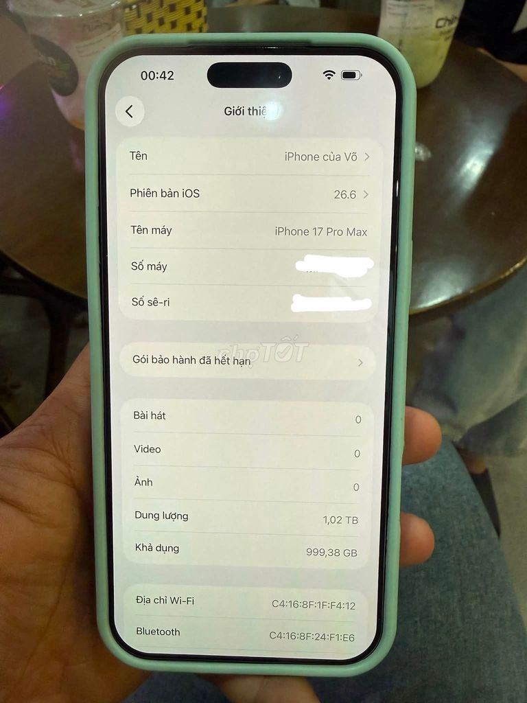 Apple iPhone 17 Pro Max 1TB Xám Zin all. Mua bán Điện thoại tại Thành phố Vũng Tàu Bà Rịa - Vũng Tàu được đăng bởi Hội Đồ Điện Tử hình 1