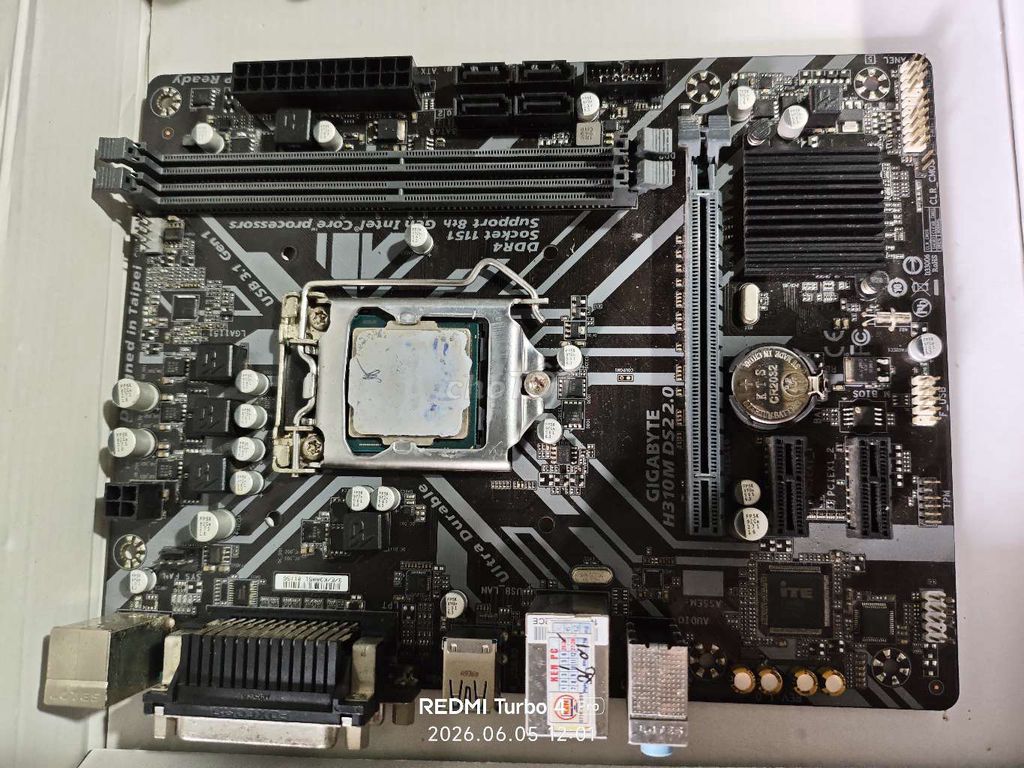 Bo mạch chủ Gigabyte H310M DS2.0. Mua bán Linh kiện (RAM, Card...) tại Huyện Ia Grai Gia Lai được đăng bởi lam Van hình 1