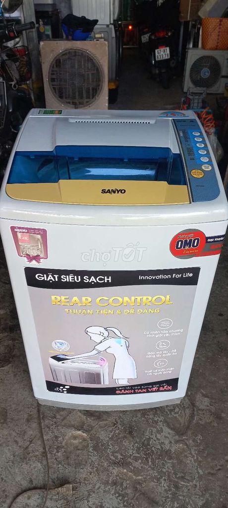 Máy giặt Sanyo 7.5kg cửa trên Trắng cũ. Mua bán Máy giặt tại Thành phố Trà Vinh Trà Vinh được đăng bởi ĐIỆN GIA DỤNG GIÁ RẺ hình 1