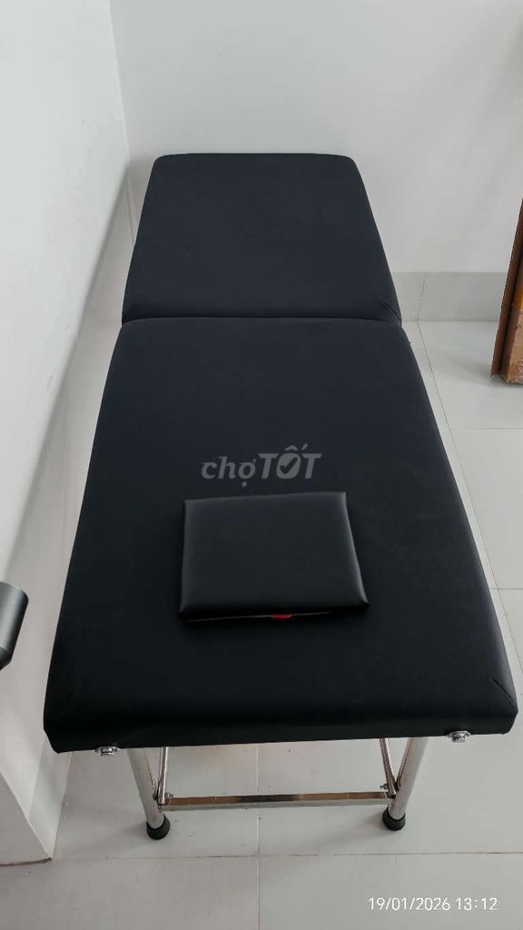 Giường spa gấp gọn chân inox Đen. Mua bán Giường, chăn ga gối nệm tại Quận Ninh Kiều Cần Thơ được đăng bởi Hoàng hình 1