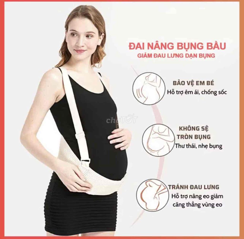 Đai nâng bụng bầu nữ vải lưới Trắng. Mua bán Mẹ và bé tại Quận Hà Đông Hà Nội được đăng bởi Lê Thị Phương Loan hình 1
