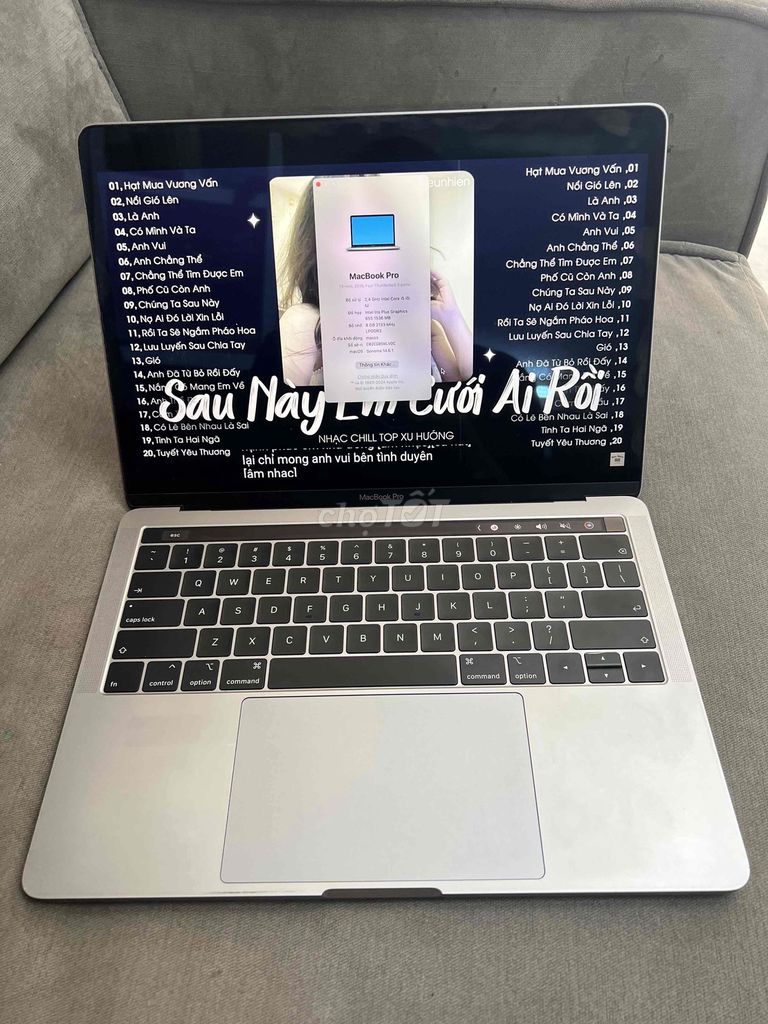 Apple Macbook Pro 2019 i5 8GB/256GB Xám. Mua bán Laptop tại Quận Đống Đa Hà Nội được đăng bởi HQ Computer hình 1