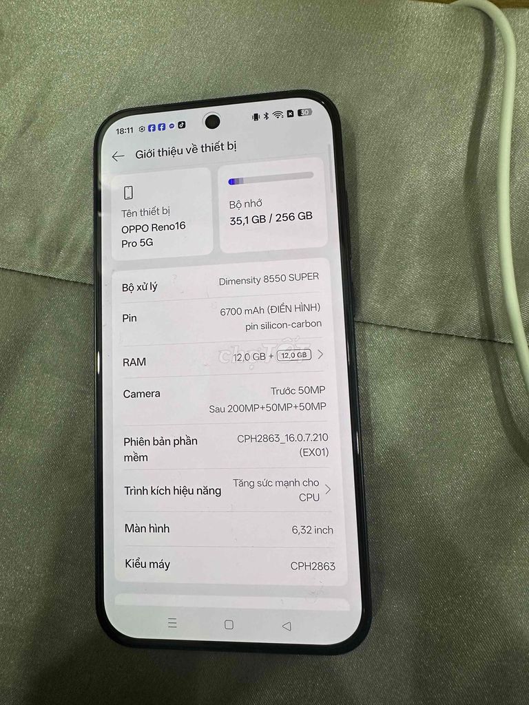Oppo Reno 16 Pro 5G / 12 Ram / 256G. Mua bán Điện thoại tại Quận Bình Tân Tp Hồ Chí Minh được đăng bởi A A Thành Luân hình 1