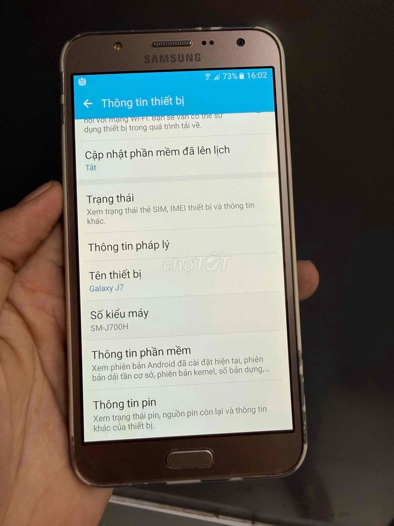 Samsung Galaxy J7. Mua bán Điện thoại tại Thành phố Phan Thiết Bình Thuận được đăng bởi Minh Phát hình 1