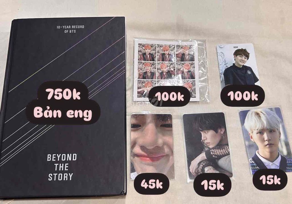 BTS Beyond The Story, card Suga, card V