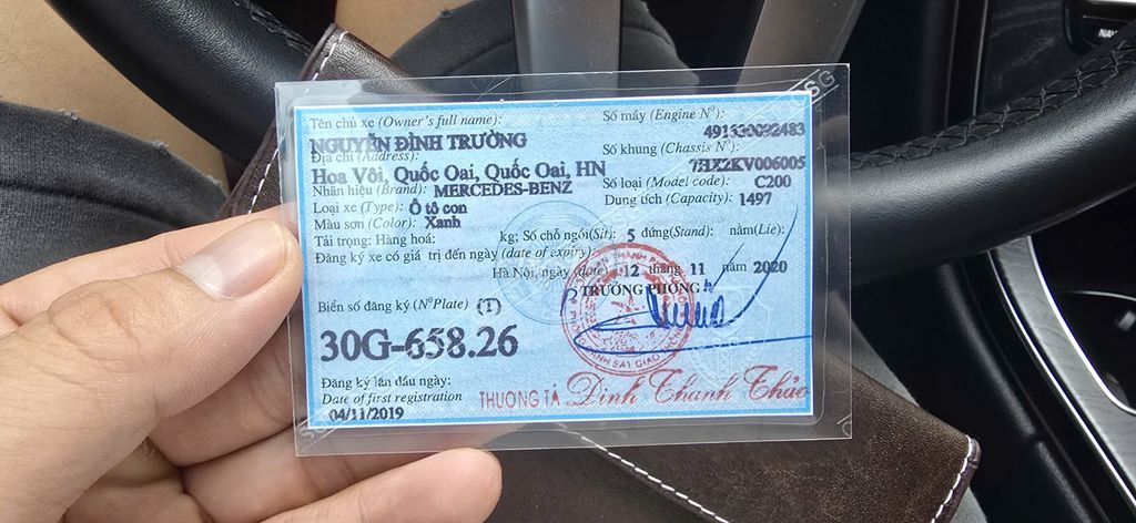 Mercedes Benz C Class 2019 C 200 - 68430 km. Mua bán Ô tô tại Quận Thanh Xuân Hà Nội được đăng bởi Đình Trường hình 7