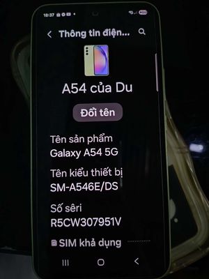 Samsung Galaxy A54 5G 128GB Xanh lá Đã sử dụng. Mua bán Điện thoại tại Huyện Hòa Vang Đà Nẵng được đăng bởi Nguyễn Minh Thư