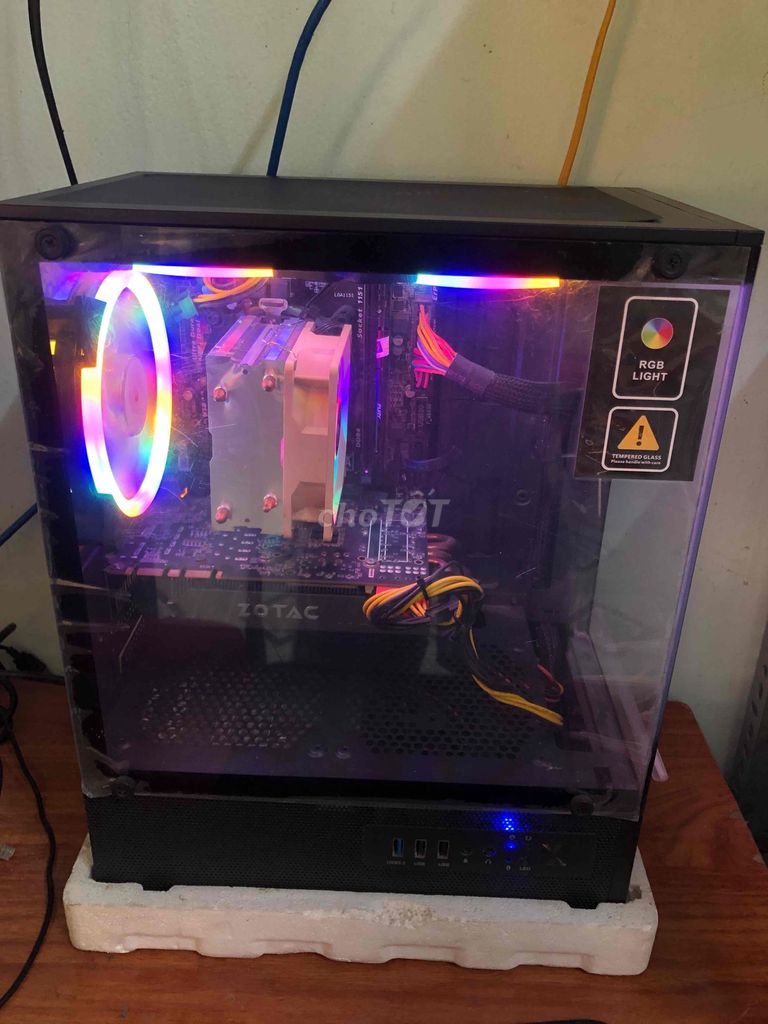 THÙNG PC CHƠI GAME 1231V5 , RX 580 8G,RAM8,SSD 256. Mua bán Máy tính để bàn tại Huyện Đức Hòa Long An được đăng bởi QV computer  LK giá rẻ Đức hòa hình 1