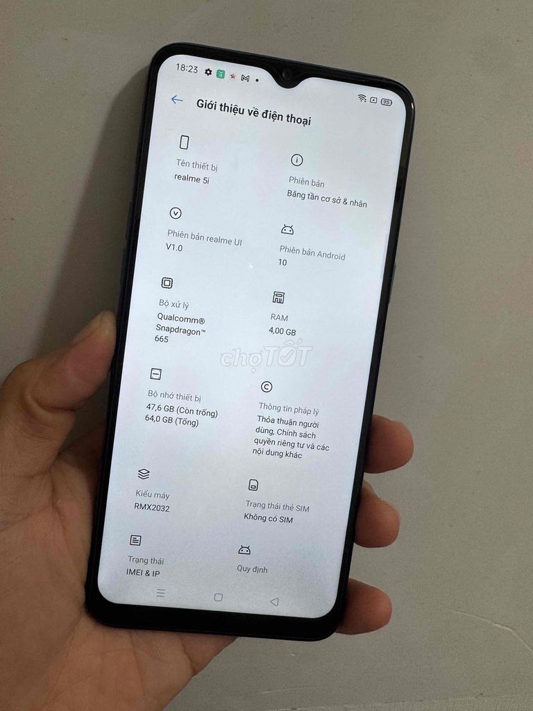 Realme 5i Xanh lá 4/64gb đẹp keng bin trâu 5000mAh. Mua bán Điện thoại tại Thành phố Vĩnh Long Vĩnh Long được đăng bởi Phúc Long hình 1