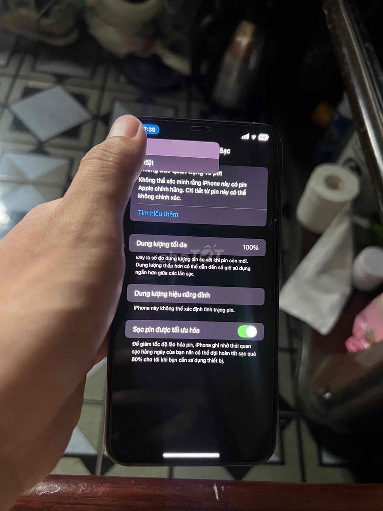 Apple iPhone XS Max 256GB Vỡ lưng Pin 100%. Mua bán Điện thoại tại Thành phố Hạ Long Quảng Ninh được đăng bởi Hiếu Quách hình 1