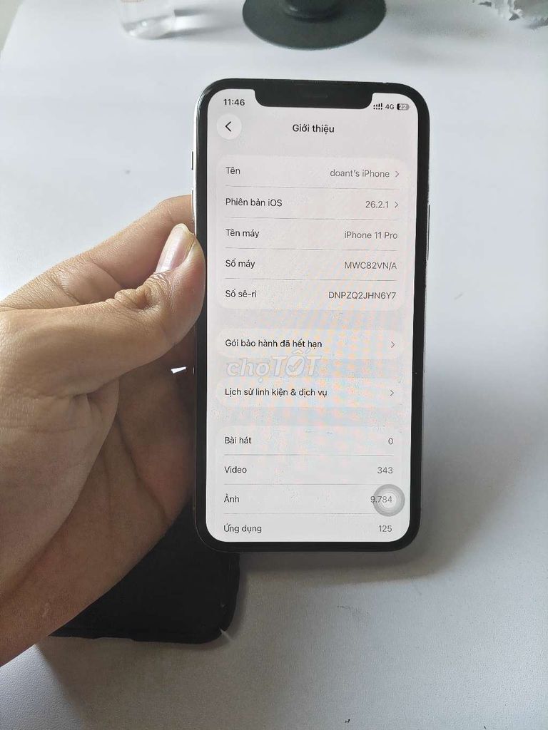 Apple iPhone 11 Pro 256GB Bạc. Mua bán Điện thoại tại Huyện Củ Chi Tp Hồ Chí Minh được đăng bởi Tường hình 1