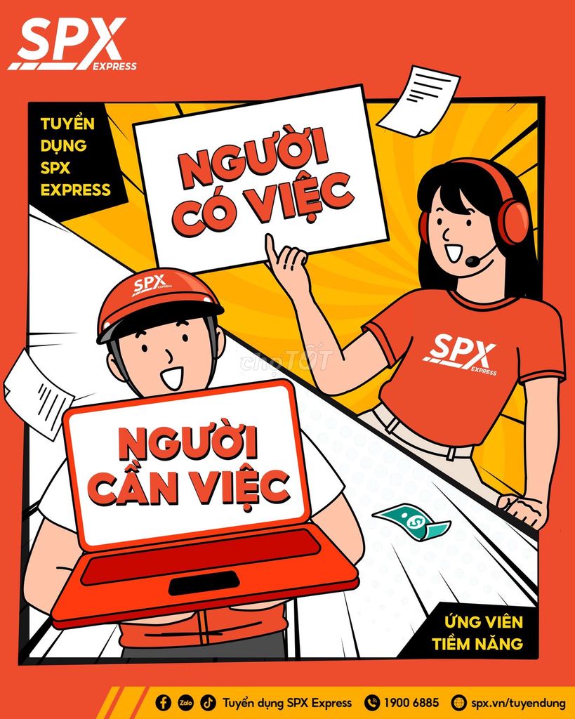 [LONG BÌNH TÂN-ĐỒNG NAI] SPX EXPRESS TUYỂN SHIPPER. Việc làm Tài xế giao hàng xe máy tại Thành phố Biên Hòa Đồng Nai được đăng bởi SPX Express hình 1