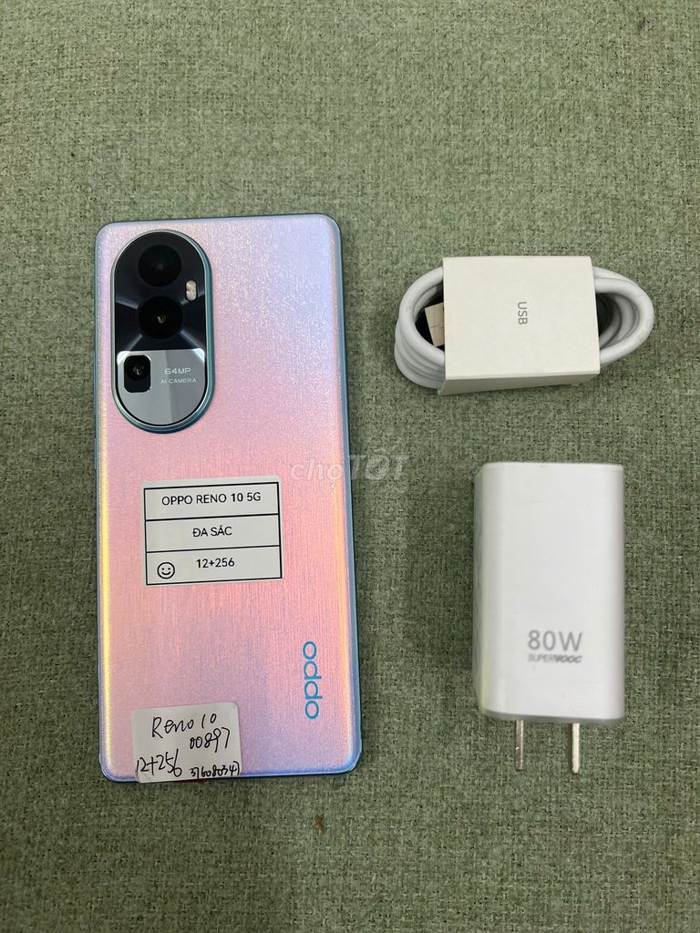 Oppo Reno 10 5G 12/256 sạc 80w vooc TRẢ GÓP - COD