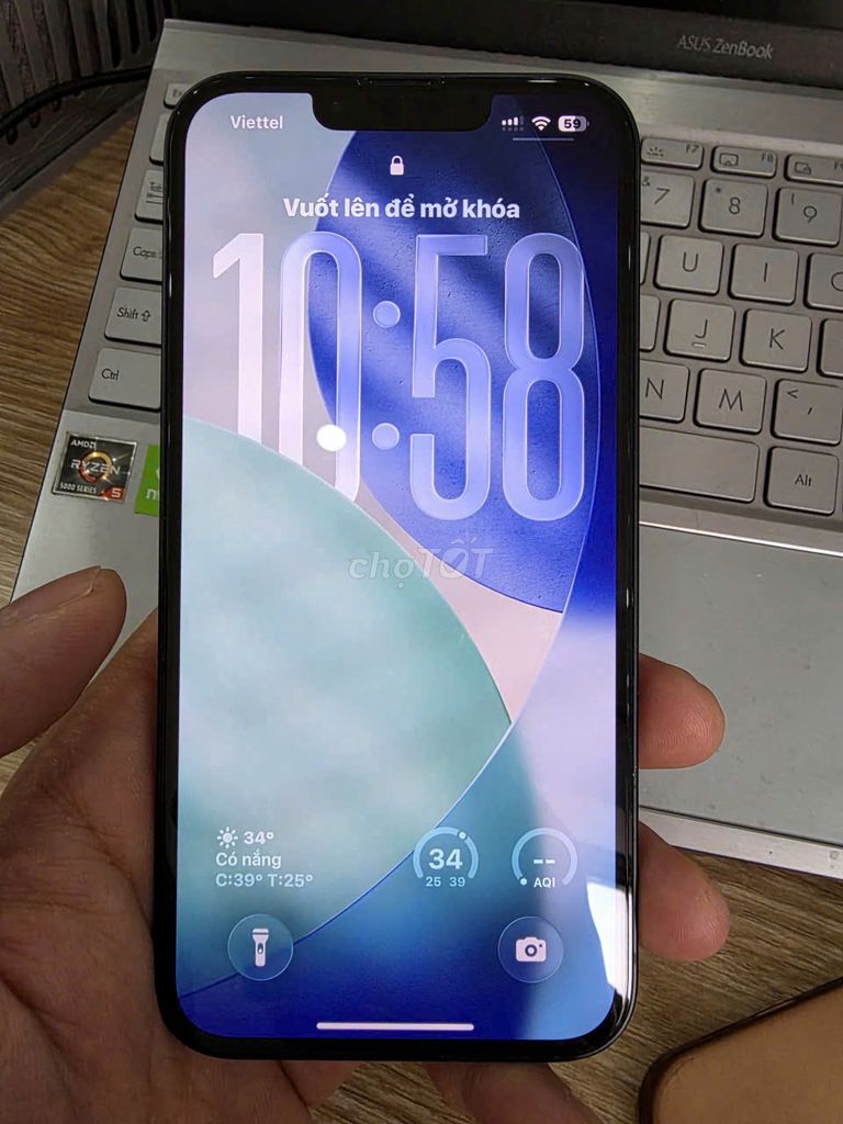 Apple iPhone 13 lock 128GB Đen 99%. Mua bán Điện thoại tại Quận Hoàng Mai Hà Nội được đăng bởi Đặng Minh Trọng hình 1