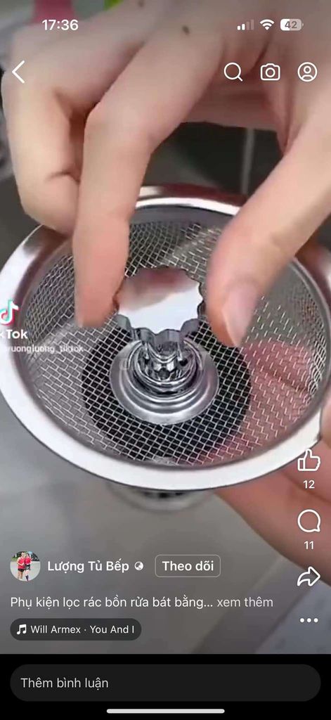 Lưới Lọc Rác Bồn Rửa Chén Bát inox. Mua bán Nội thất, đồ gia dụng khác tại Quận Hà Đông Hà Nội được đăng bởi Đinh Len hình 1