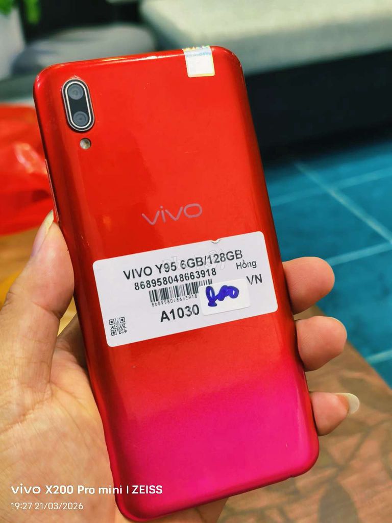 Vivo Y95 6GB/128GB Đỏ. Mua bán Điện thoại tại Quận Tân Bình Tp Hồ Chí Minh được đăng bởi Táo Bán Lổ hình 1