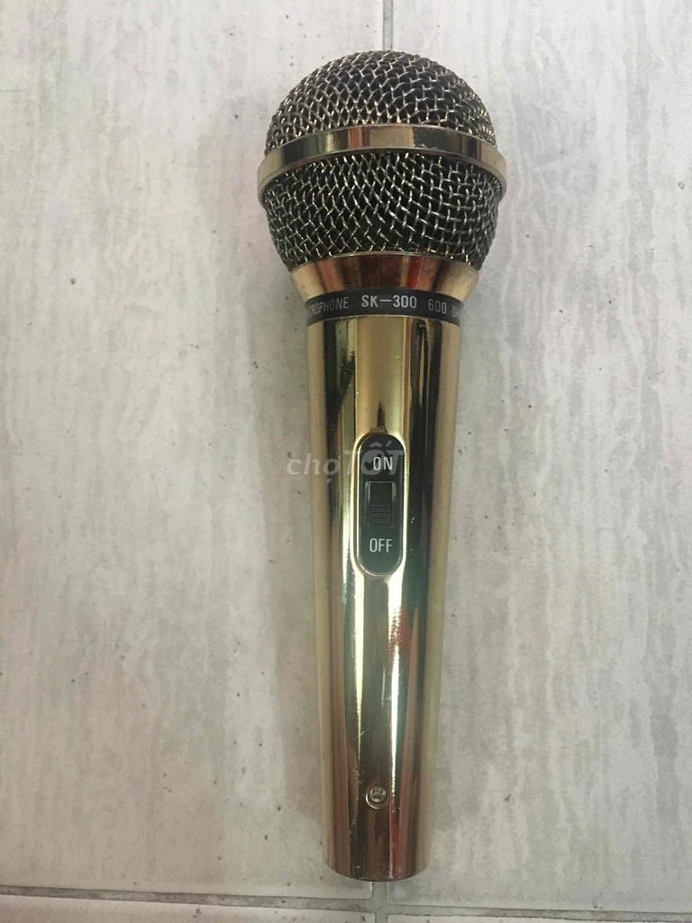 Microphone SK-300 Vàng Nhật Bản. Mua bán Tivi, Âm thanh tại Quận 6 Tp Hồ Chí Minh được đăng bởi đạt  hình 1