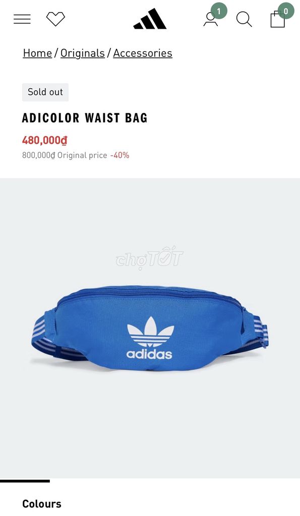 Túi đeo hông Adidas Adicolor Waist Bag. Mua bán Túi xách tại Quận 6 Tp Hồ Chí Minh được đăng bởi Quan Minh hình 1
