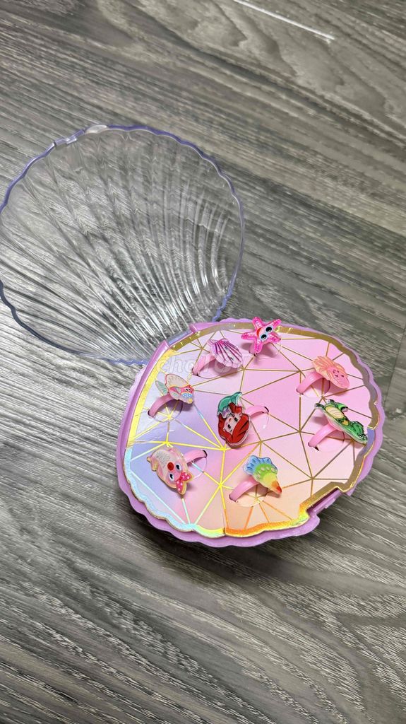 Nhẫn đính charm hoạt hình 3D nhựa nhiều màu. Mua bán Mẹ và bé tại Huyện Bình Chánh Tp Hồ Chí Minh được đăng bởi Quyên hình 1