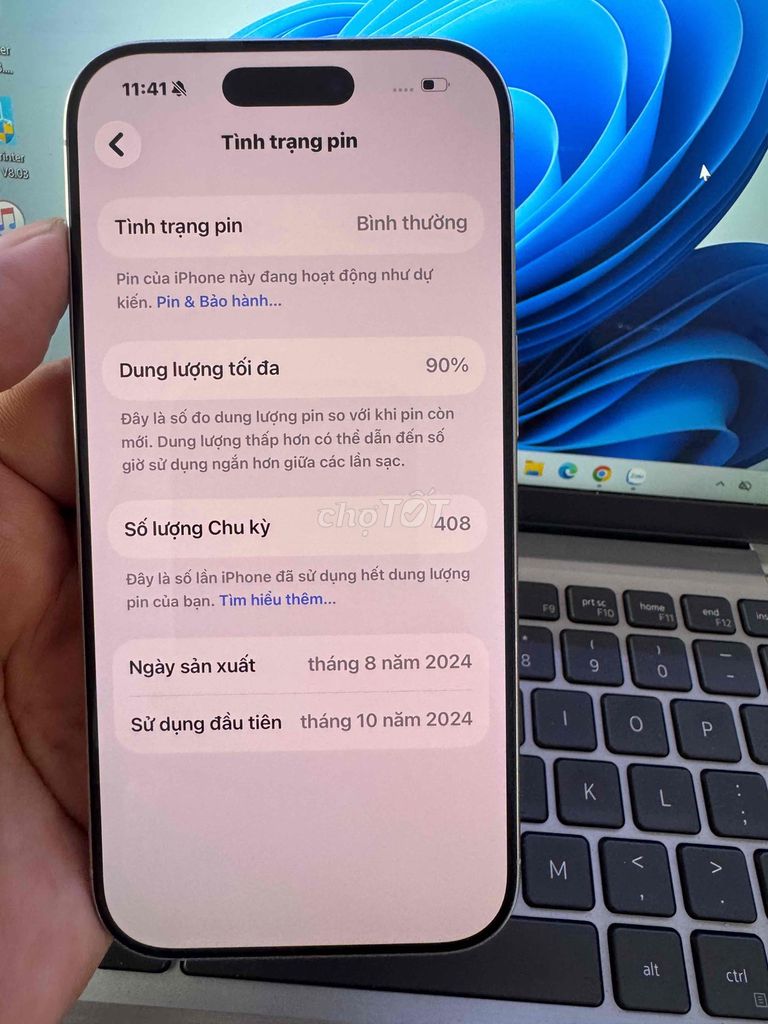 iPhone 16 Pro 128GB Trắng. Mua bán Điện thoại tại Quận 6 Tp Hồ Chí Minh được đăng bởi QUỐC THIÊN BÁN GÓP 0 ĐỒNG  hình 1