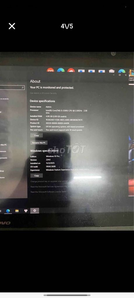 Bán laptop cảm ứng 2 in 1 i5-5300U/4gb/256gb