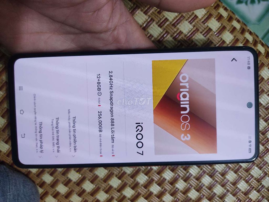 iQOO 7 snap 888 ram 12+8gb. Mua bán Điện thoại tại Quận Bắc Từ Liêm Hà Nội được đăng bởi phúc hình 1