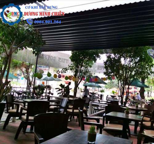 Mái che quán cafe sân vườn - tại TPHCM