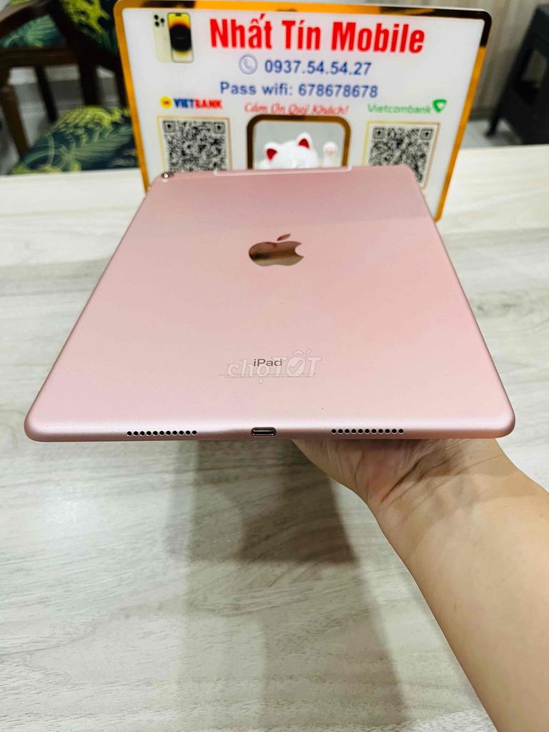 iPad Pro 10.5 256g 4G+ wifi Hồng máy 98%