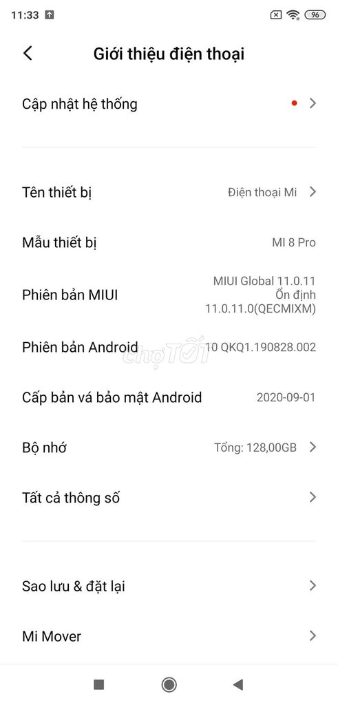 Cần ra đi mi 8 pro