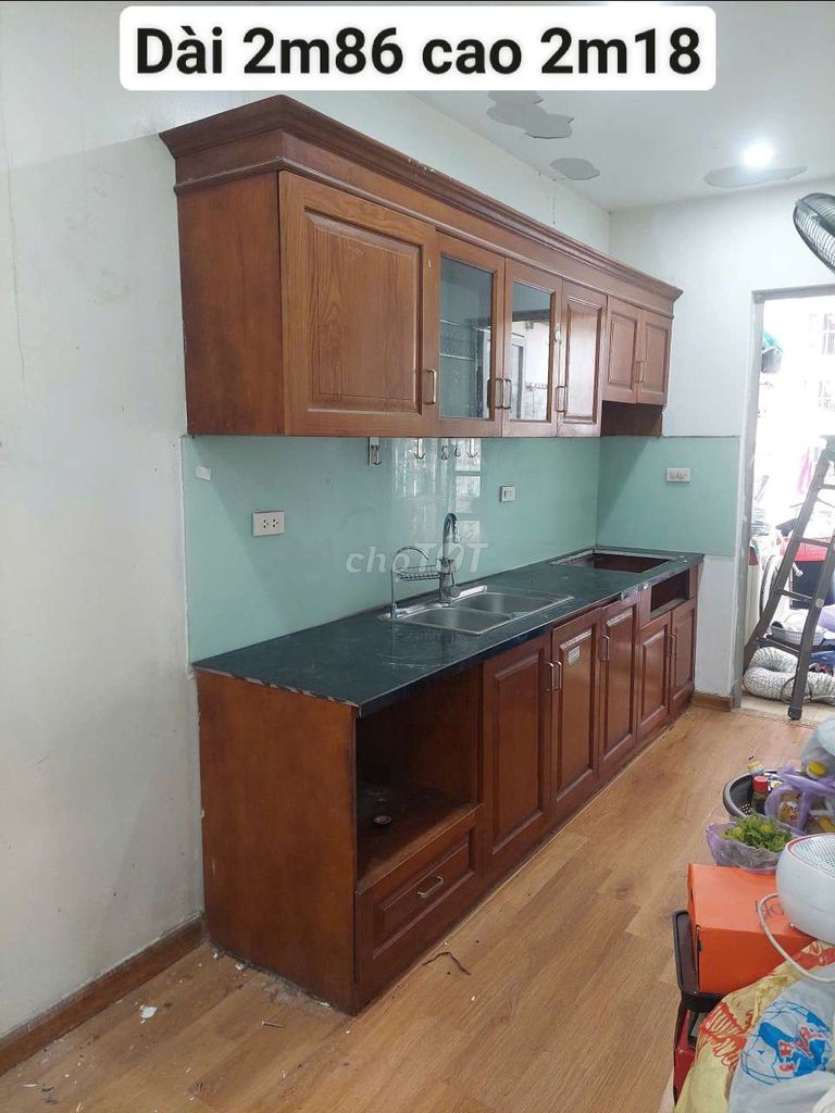 Tủ bếp gỗ sồi Nâu 2m86x2m18. Mua bán Tủ, kệ gia đình tại Quận Hà Đông Hà Nội được đăng bởi Vũ văn khương hình 1