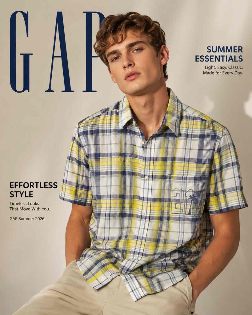 Áo sơ mi GAP Madras Plaid Vintage Cotton Nam M. Mua bán Quần áo tại Huyện Hàm Tân Bình Thuận được đăng bởi 2hand LCT hình 1