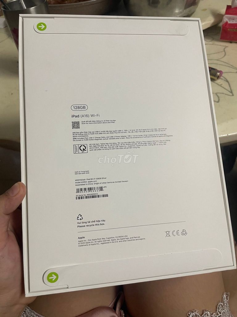 Apple iPad (A16) Gen 11 128GB Bạc Mới. Mua bán Máy tính bảng tại Quận 5 Tp Hồ Chí Minh được đăng bởi Hội Đồ Điện Tử hình 1