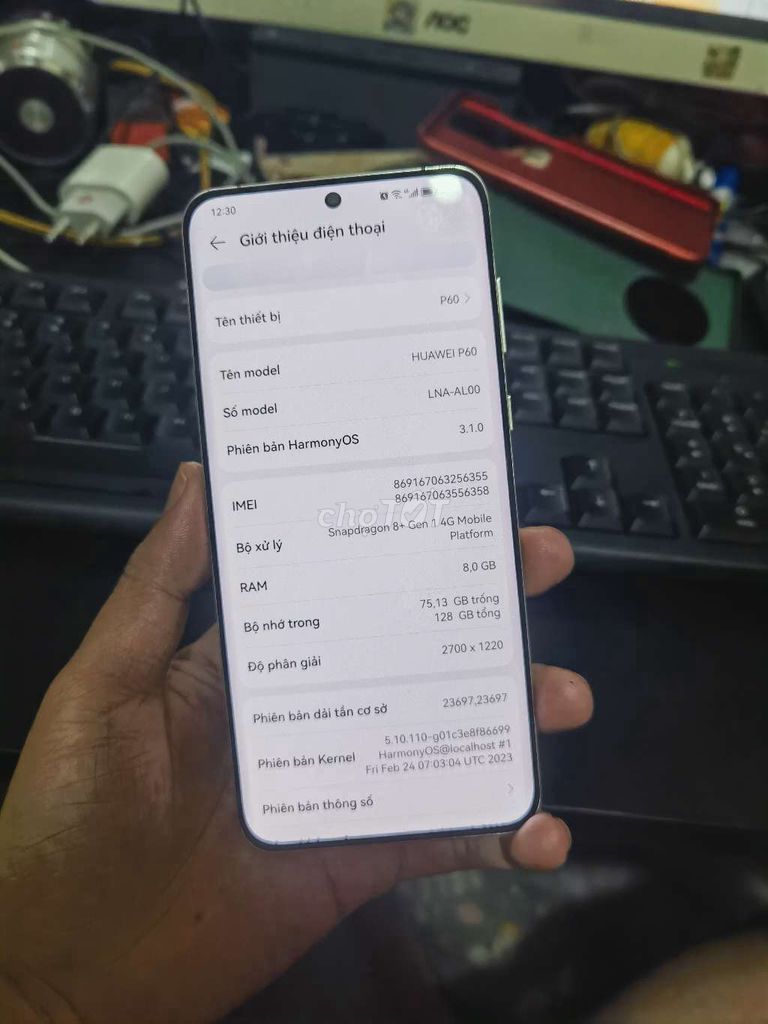 Huawei P60 128GB sắn GG máy 99% pin Si/c 5600 GL. Mua bán Điện thoại tại Quận Bình Tân Tp Hồ Chí Minh được đăng bởi Trung Ngô  hình 1