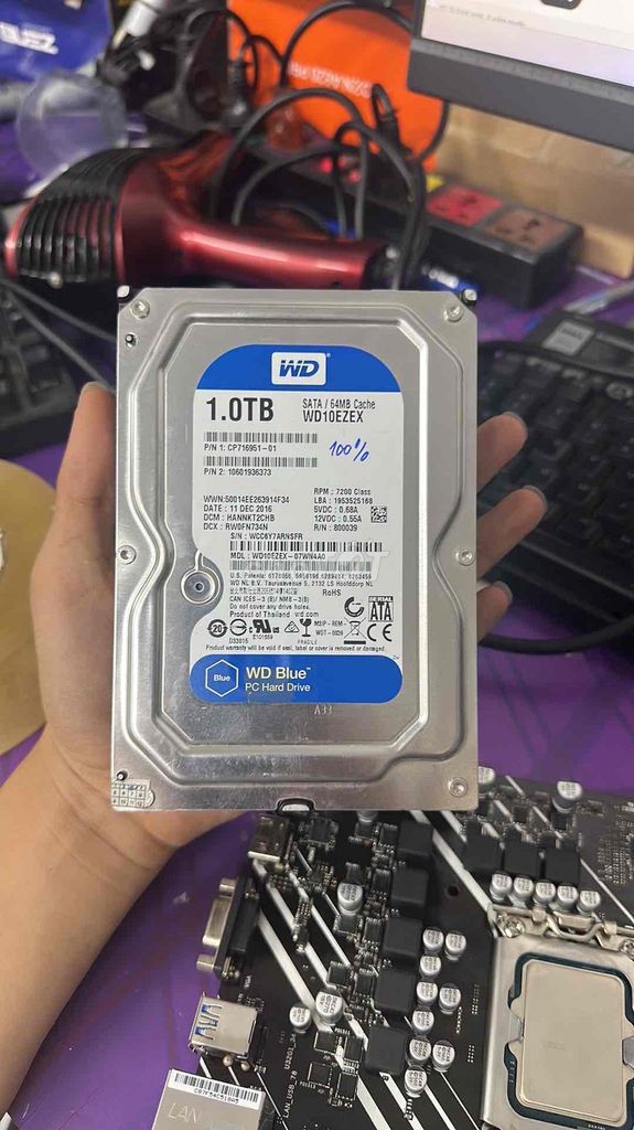 Western Digital WD Blue 1TB HDD 7200RPM. Mua bán Linh kiện (RAM, Card...) tại Quận Đống Đa Hà Nội được đăng bởi Tuan Anh Store24H hình 1